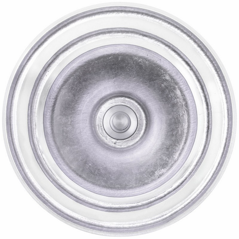 LINKASINK AG07G BANDED GLOMIS 13.5 INCH ARTISAN GLASS SMALL ROUND VESSEL BATHROOM SINK