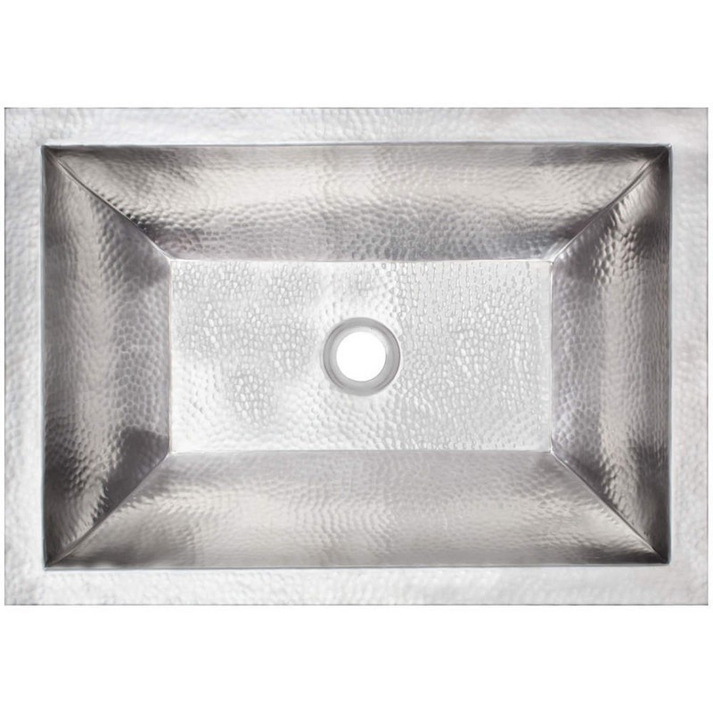 LINKASINK BLD107-2 COCO HAMMERED BUILDER'S SERIES 20.38 INCH DROP-IN OR UNDERMOUNT BAR SINK