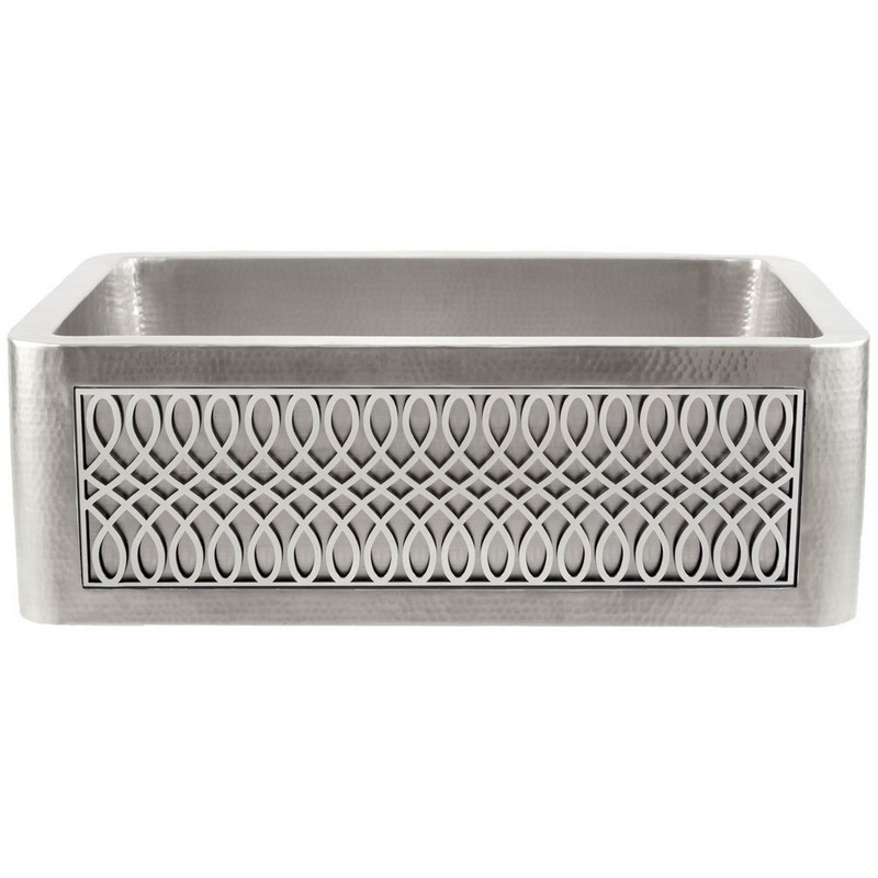 LINKASINK C070-30 SS PNL101 INSET APRON COLLECTION 30 INCH UNDERMOUNT FARM HOUSE STAINLESS STEEL KITCHEN SINK WITH LYRE PANEL