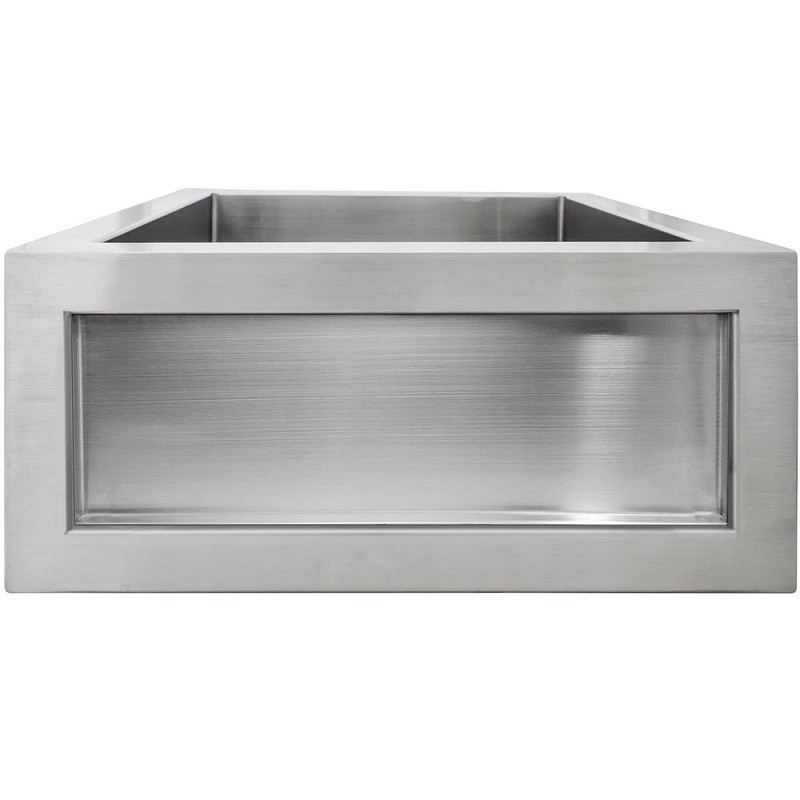 LINKASINK C073-1.5 SS INSET APRON COLLECTION 18 INCH APRON FRONT STAINLESS STEEL BAR SINK