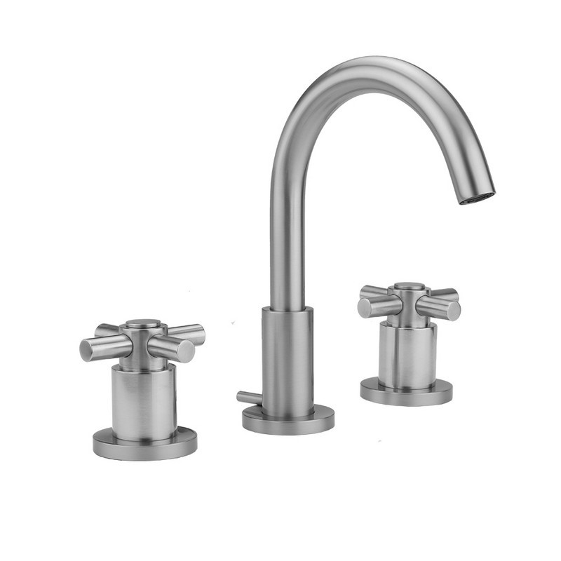 JACLO 8880-C-1.2 UPTOWN CONTEMPO FAUCET WITH ROUND ESCUTCHEONS AND CONTEMPO CROSS HANDLES- 1.2 GPM