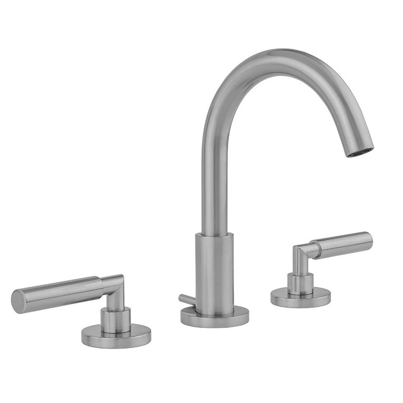 JACLO 8880-T459-1.2 UPTOWN CONTEMPO FAUCET WITH ROUND ESCUTCHEONS AND CONTEMPO SLIM LEVER HANDLES -1.2 GPM