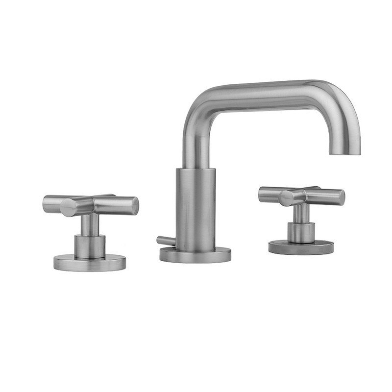JACLO 8882-T462-0.5 DOWNTOWN CONTEMPO FAUCET WITH ROUND ESCUTCHEONS AND CONTEMPO SLIM CROSS HANDLES- 0.5 GPM