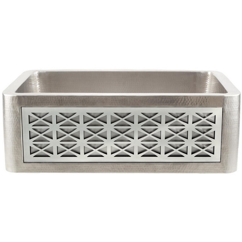 LINKASINK C070-30 SS PNL102 INSET APRON COLLECTION 30 INCH UNDERMOUNT FARM HOUSE STAINLESS STEEL KITCHEN SINK WITH SPOKE PANEL