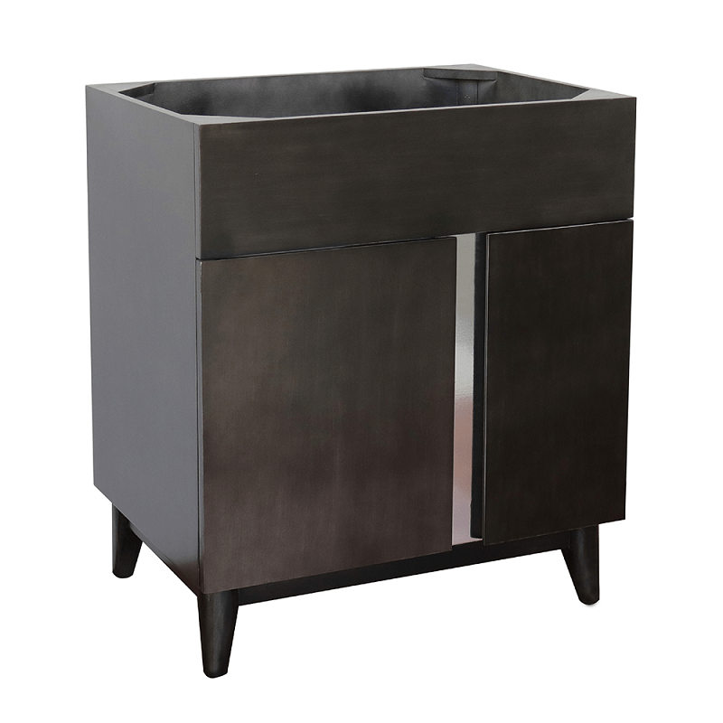 BELLATERRA 400200-SB 30 INCH SINGLE VANITY IN SILVERY BROWN, CABINET ONLY