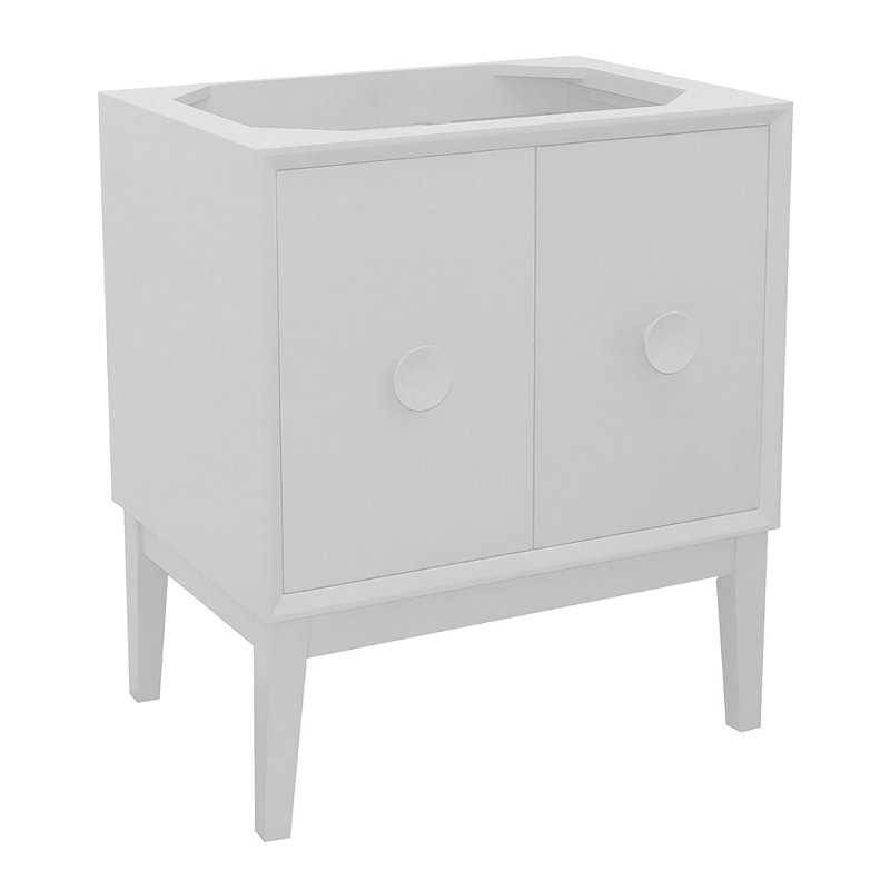 BELLATERRA 400400-WH STORA 30 INCH SINGLE VANITY IN WHITE, CABINET ONLY