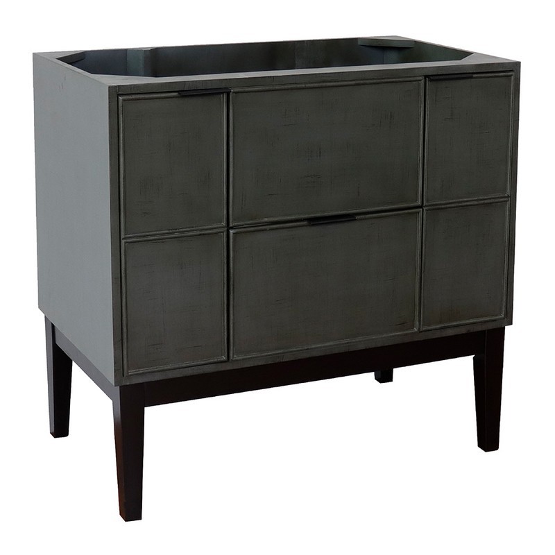 BELLATERRA 400501-LY SCANDI 36 INCH SINGLE VANITY IN LINEN SAGE GRAY, CABINET ONLY