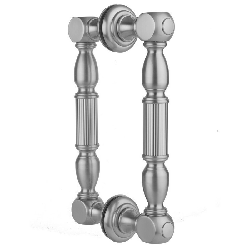 JACLO H21-BB-12 12 INCH BACK TO BACK SHOWER DOOR PULL WTH FINIALS