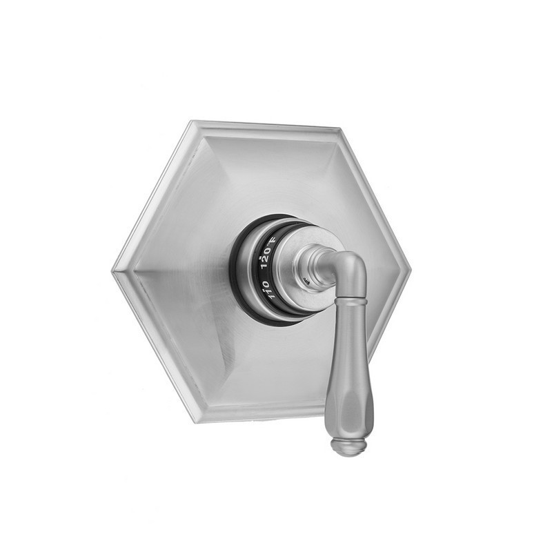 JACLO T874-TRIM HEX PLATE WITH SMOOTH LEVER TRIM FOR THERMOSTATIC VALVES (J-TH34 AND J-TH12)