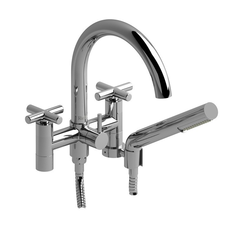 RIOBEL PA06+ PALLACE 6 INCH TUB FILLER WITH HAND SHOWER
