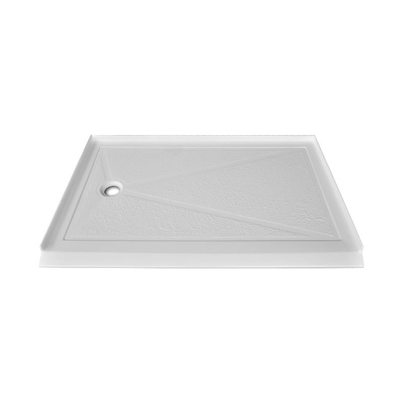 VALLEY ACRYLIC BFSBSTOD-6032 SIGNATURE 60 INCH X 32 INCH BARRIER FREE SINGLE THRESHOLD ACRYLIC SHOWER BASE - WHITE