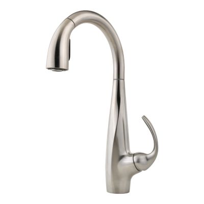 PFISTER LF-529-7AN AVANTI 15 1/4 INCH SINGLE LEVER HANDLE DECK MOUNT PULL-DOWN KITCHEN FAUCET