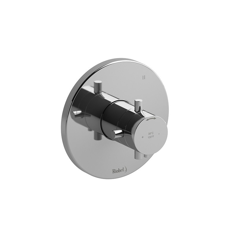 RIOBEL TPATM47+ PALLACE 3-WAY NO SHARE TYPE T/P (THERMOSTATIC/PRESSURE BALANCE) COAXIAL VALVE TRIM