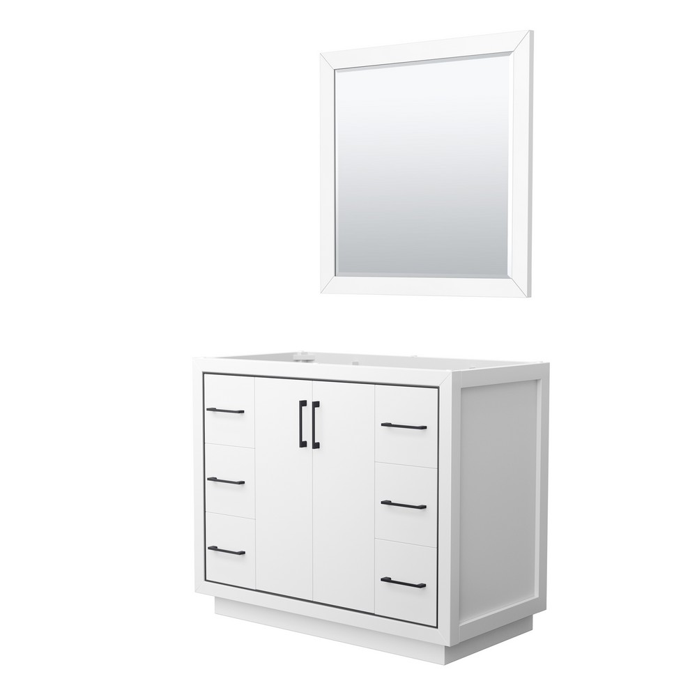 WYNDHAM COLLECTION WCF111142SCXSXXM ICON 41 1/4 INCH FREESTANDING SINGLE SINK BATHROOM VANITY CABINET ONLY