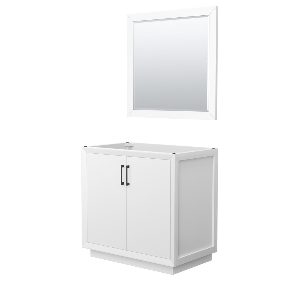 WYNDHAM COLLECTION WCF414136SCXSXXM STRADA 35 1/4 INCH FREESTANDING SINGLE SINK BATHROOM VANITY CABINET ONLY