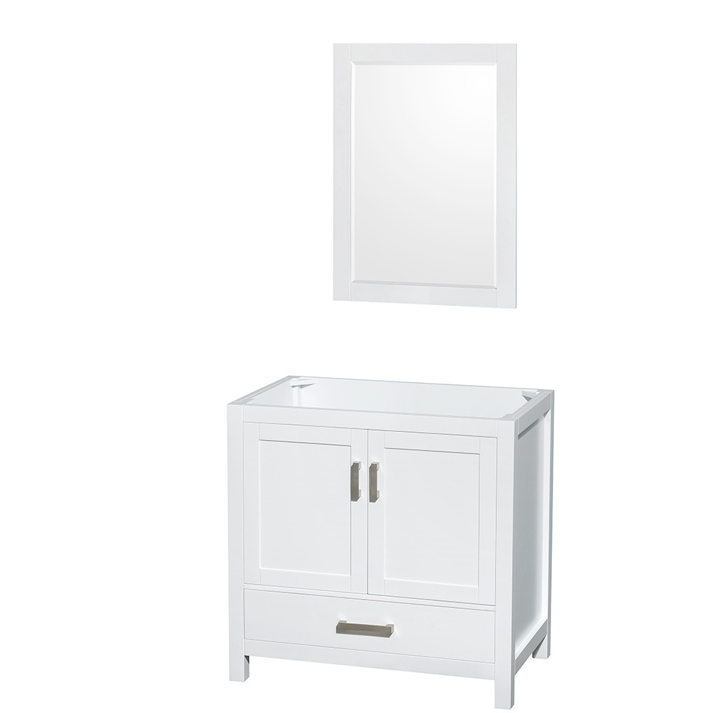 WYNDHAM COLLECTION WCS141436SCXSXXM SHEFFIELD 35 INCH FREESTANDING SINGLE SINK BATHROOM VANITY CABINET ONLY