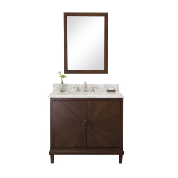 LEGION FURNITURE WLF7040-36-CW 36 INCH ANTIQUE COFFEE VANITY WITH WLF7040-37 TOP, NO FAUCET