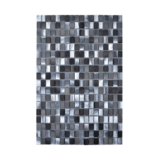 LEGION FURNITURE MS-ALUMINUM-19 MOSAIC WITH MIX ALUMINUM IN GRAY AND SILVER
