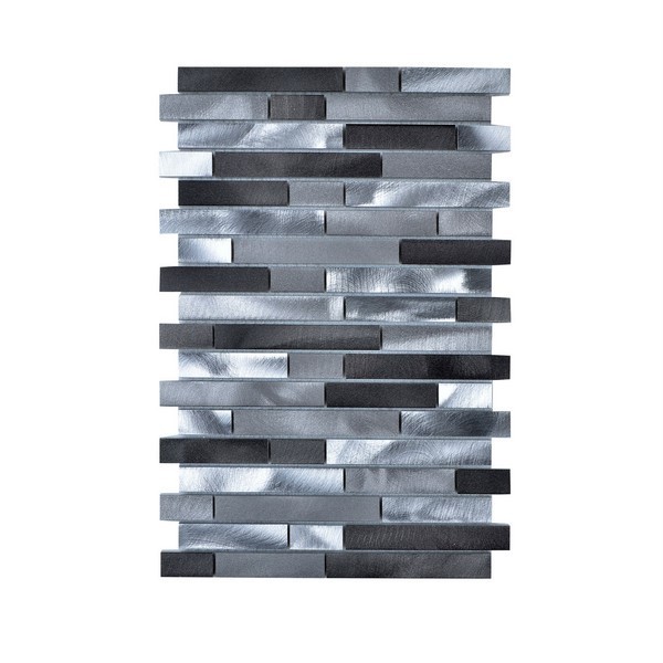 LEGION FURNITURE MS-ALUMINUM-21 MOSAIC WITH MIX ALUMINUM IN GRAY AND SILVER
