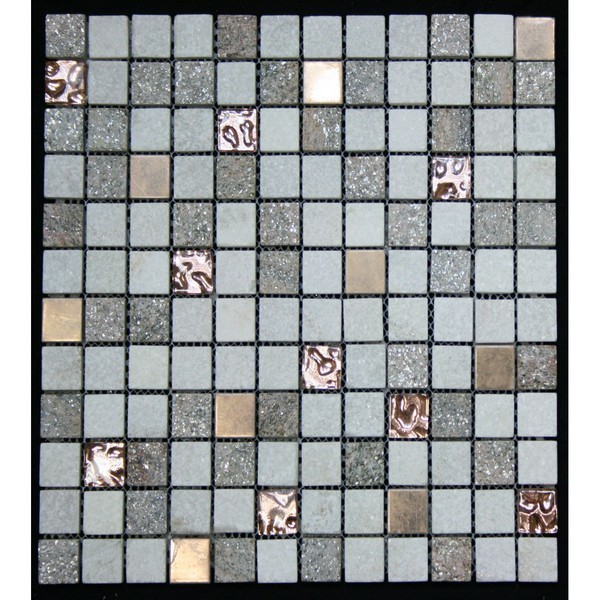 LEGION FURNITURE MS-MIXED11 MIX TILE IN COPPER, WHITE AND BROWN