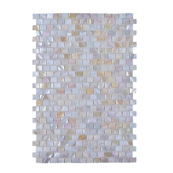LEGION FURNITURE MS-SEASHELL06 MOSAIC WITH SEASHELL IN OFF WHITE