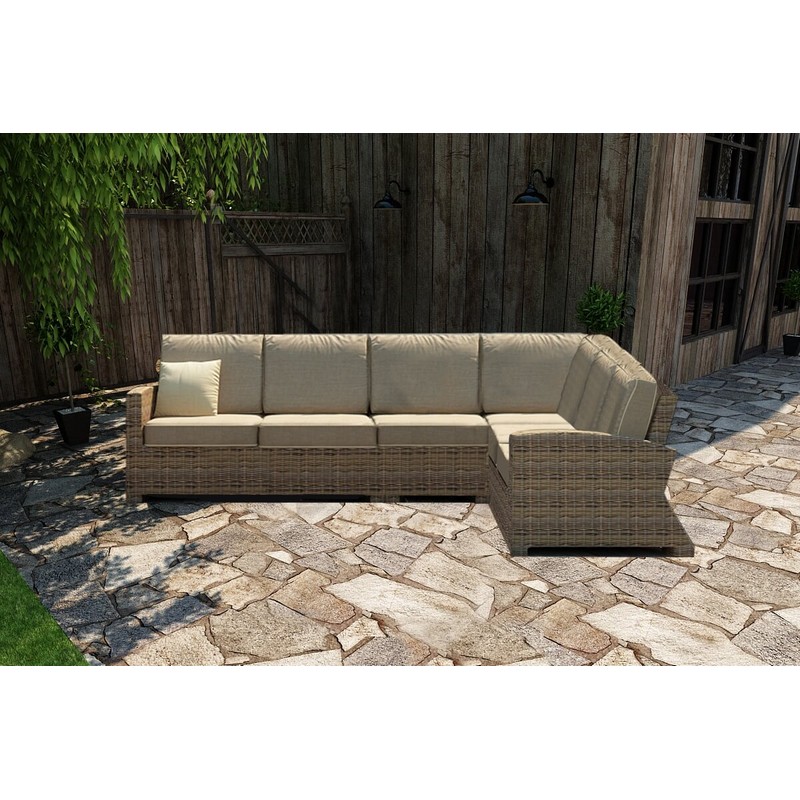 FOREVER PATIO FP-CYP-4SEC-90-HTT CYPRESS 4 PIECE 90 DEGREE SECTIONAL SET
