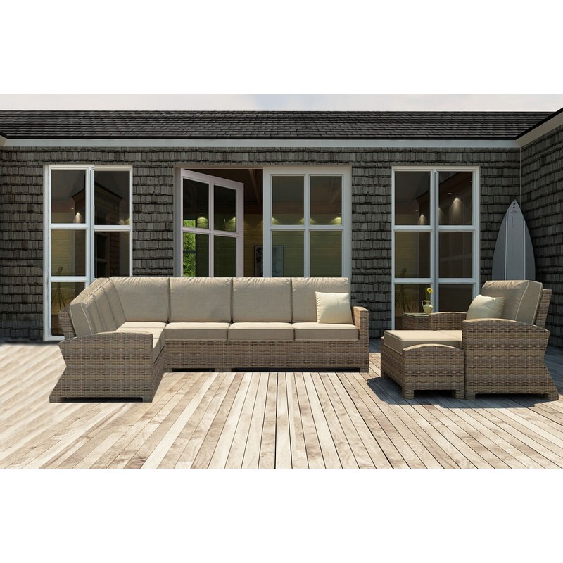 FOREVER PATIO FP-CYP-7SEC-HTT CYPRESS 7 PIECE SECTIONAL SET
