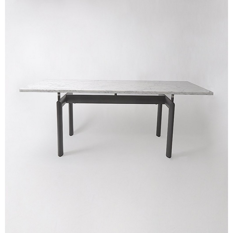 GFURN ROLAND-CARRARA-180CM ROLAND 70 7/8 INCH RECTANGLE DINING TABLE WITH MARBLE TOP - WHITE