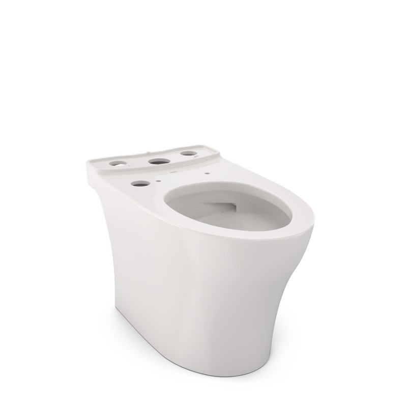 TOTO CT446CEFGNT40 AQUIA IV 15 1/2 INCH ELONGATED WASHLET+ READY UNIVERSAL HEIGHT SKIRTED TOILET BOWL WITH CEFIONTECT