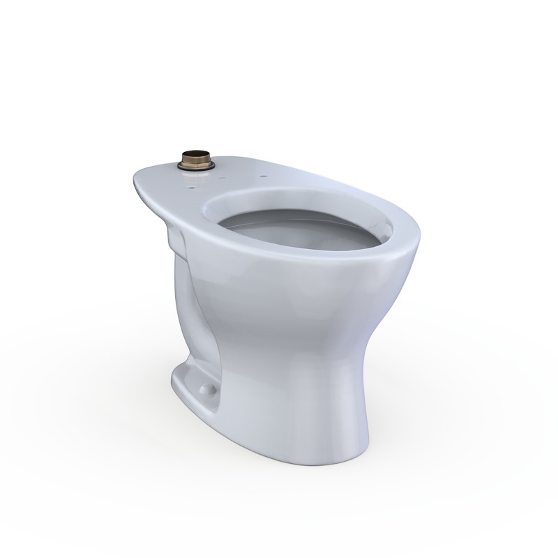 TOTO CT725CUFG#01 25 1/4 INCH ELONGATED TORNADO FLUSH COMMERCIAL FLUSHOMETER FLOOR-MOUNTED UNIVERSAL HEIGHT TOILET WITH CEFIONTECT IN COTTON WHITE