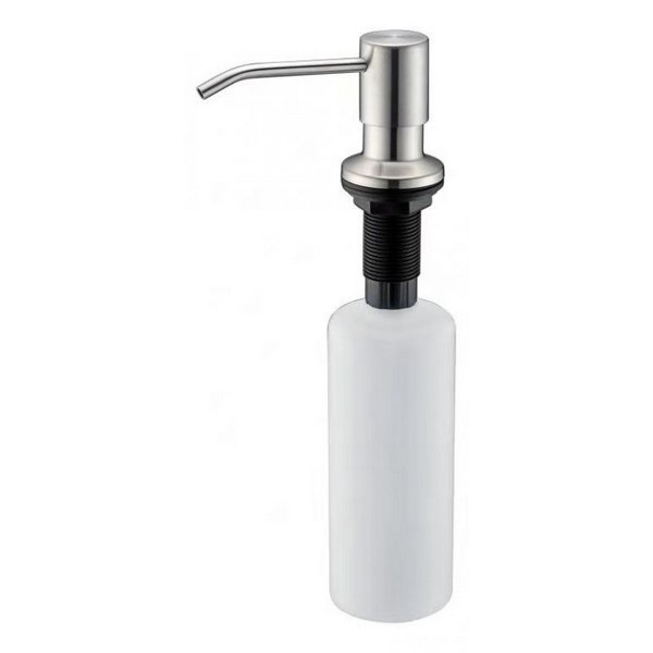 RATEL SDR 10 5/8 INCH ROUND STYLE SOAP DISPENSERS - BRUSH NICKEL