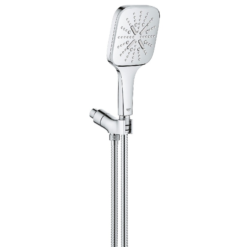 GROHE 266050 5 1/8 INCH 1.75 GPM RAIN SHOWER SMARTACTIVE MULTI-FUNCTION SQUARE HAND SHOWER