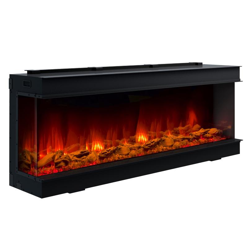 DYNASTY FIREPLACES DY-BTS60 MELODY 64 1/4 INCH BUILT-IN LINEAR ELECTRIC FIREPLACE