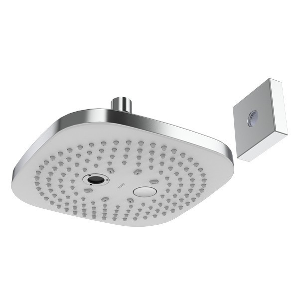 TOTO TBW02004U1#CP G SERIES SQUARE 8.5 INCH 2.5 GPM SHOWERHEAD WITH COMFORT WAVE AND WARM SPA IN POLISHED CHROME