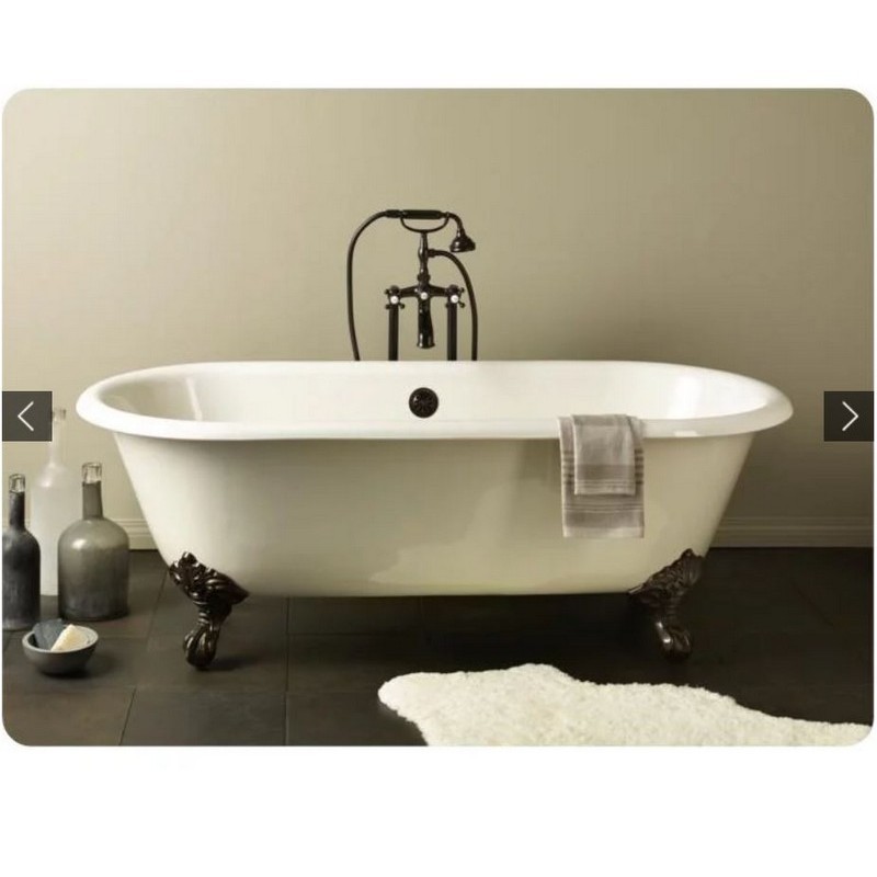 CHEVIOT 2111-BC REGAL 68 INCH CAST IRON BATHTUB WITH CONTINUOUS ROLLED RIM