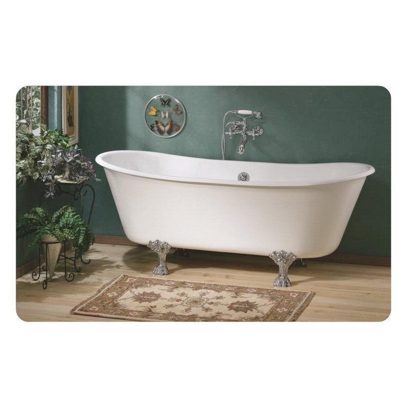 CHEVIOT 2122-WC WINCHESTER 68 INCH CAST IRON BATHTUB WITH NO FAUCET HOLE DRILLINGS