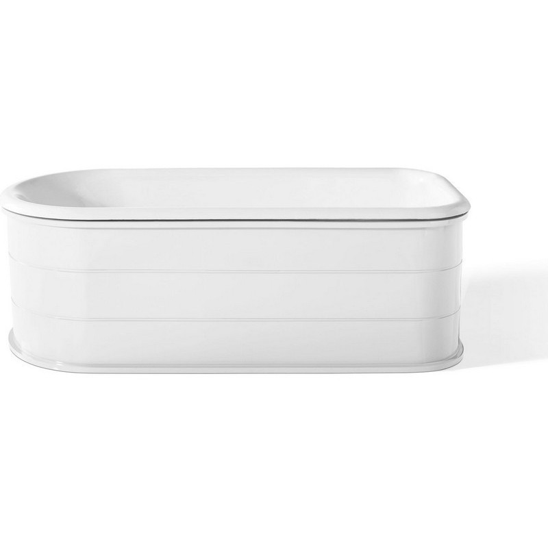 CHEVIOT 2196 WINSTON 60 INCH CAST IRON BATHTUB WITH NO FAUCET HOLE DRILLINGS