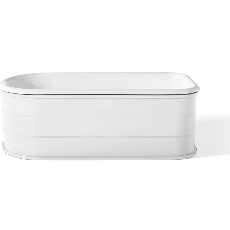 CHEVIOT 2197 WINSTON 67 INCH CAST IRON BATHTUB WITH NO FAUCET HOLE DRILLINGS