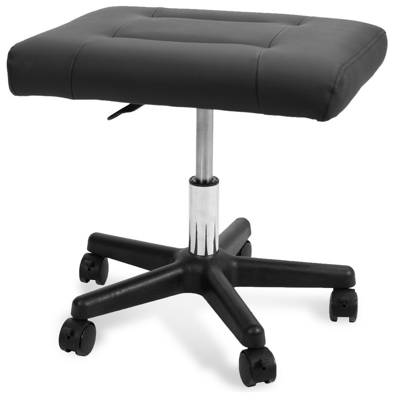 VIVO CHAIR-S04F 20 1/4 INCH 2 IN 1 FOOTREST AND ERGONOMIC DESK STOOL - BLACK