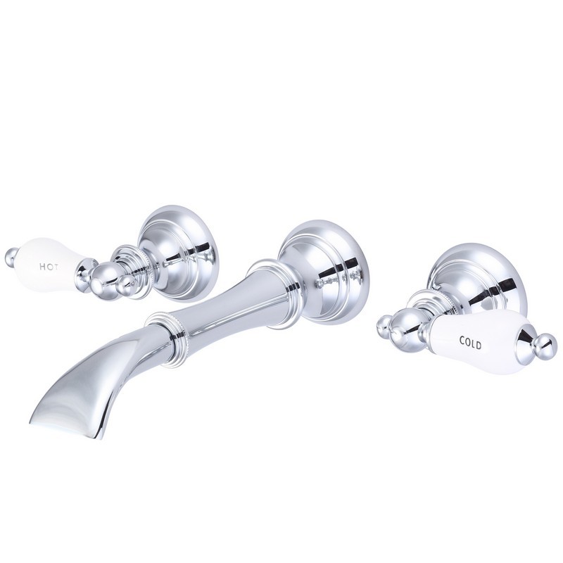 WATER-CREATION F4-0004-CL WATERFALL STYLE WALL-MOUNTED LAVATORY FAUCET IN CHROME FINISH