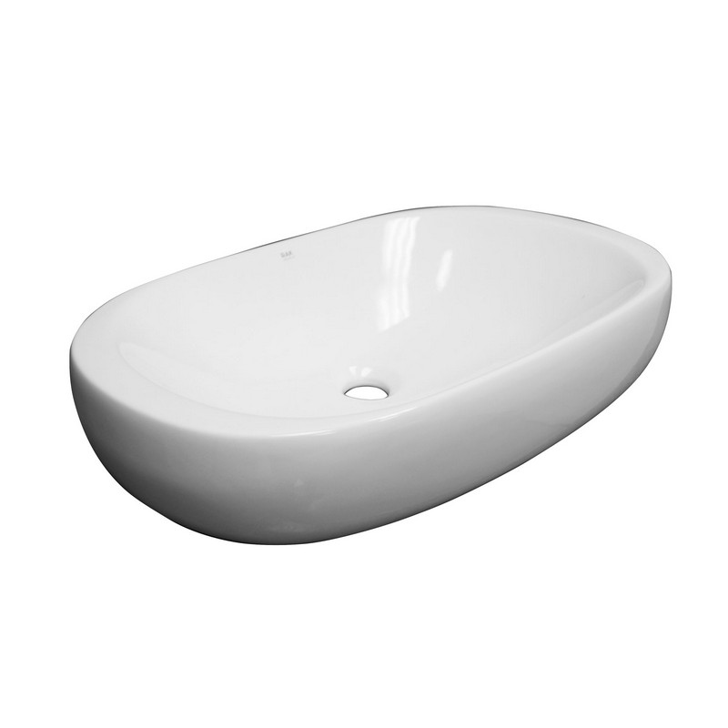 BARCLAY 4-701WH ILLUSION 22 3/4 INCH VESSEL BATHROOM SINK IN WHITE