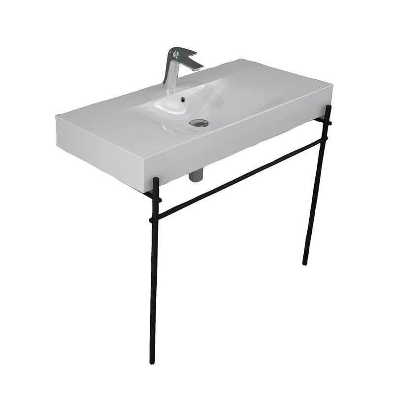 BARCLAY 62WH-MB DES 1010 40 INCH SINGLE BOWL BATHROOM SINK