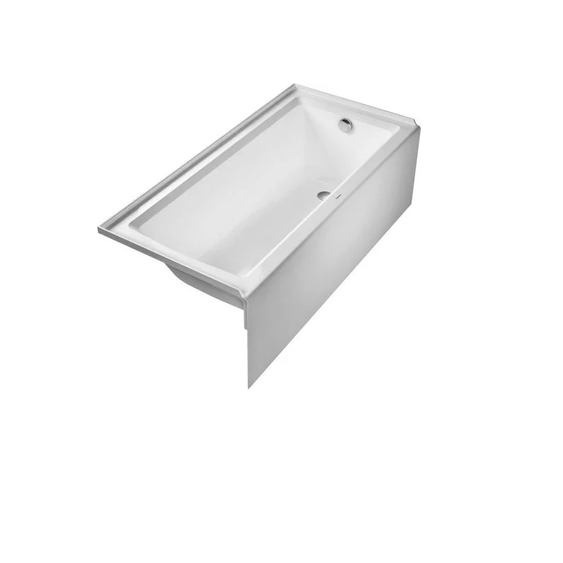 DURAVIT 700407000000090 ARCHITEC 66 X 32 INCH RECTANGLE WITH INTEGRATED PANEL AND FLANGE BATHTUB WITH 19 1/4 INCH PANEL