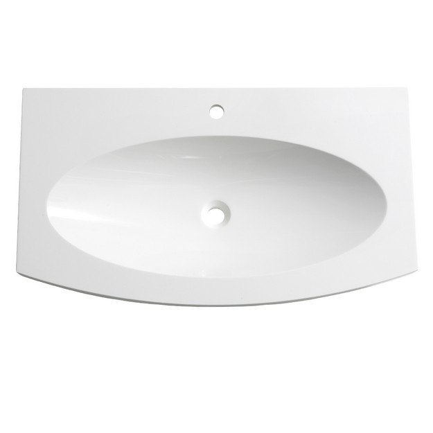 FRESCA FVS5092WH ENERGIA 36 INCH WHITE INTEGRATED SINK WITH COUNTERTOP