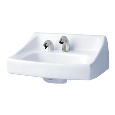TOTO LT307A#01 21 X 18-1/4 INCH COMMERCIAL WALL-HUNG LAVATORY ONLY WITH FAUCET HOLE AND SOAP DISPENSER HOLE