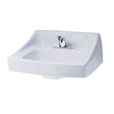 TOTO LT307#01 COMMERCIAL 21 X 18-1/4 INCH WALL-MOUNT LAVATORY IN COTTON