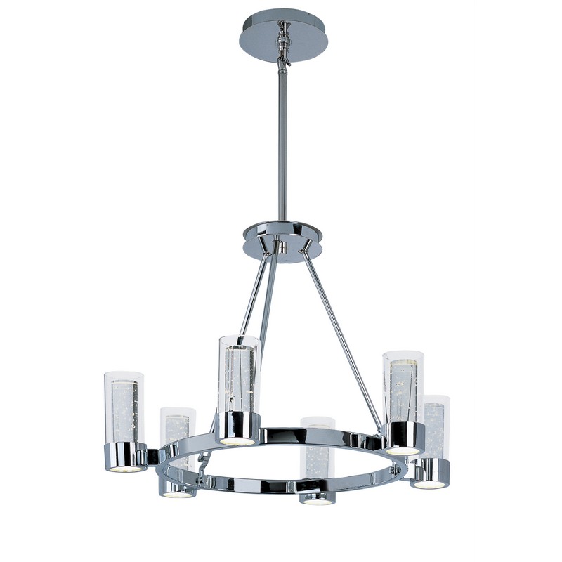 MAXIM LIGHTING 20907CLPC SYNC 27 1/4 INCH CEILING-MOUNTED LED CHANDELIER LIGHT