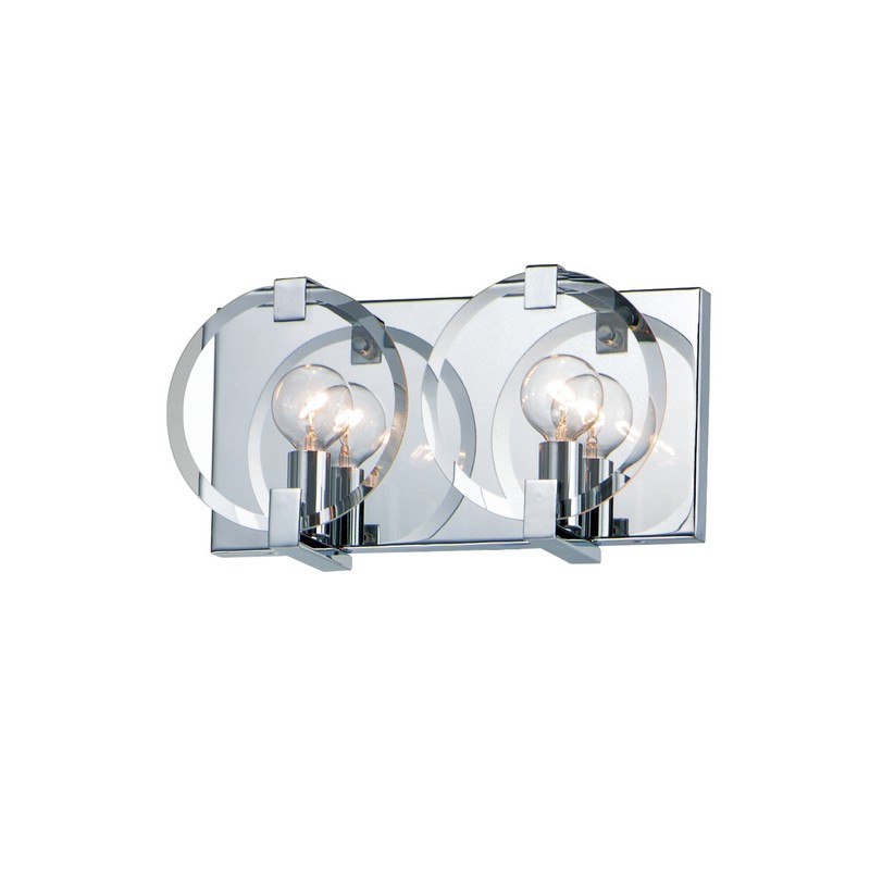 MAXIM LIGHTING 21292CLPC LOOKING GLASS 12 1/4 INCH WALL-MOUNTED INCANDESCENT WALL SCONCE LIGHT