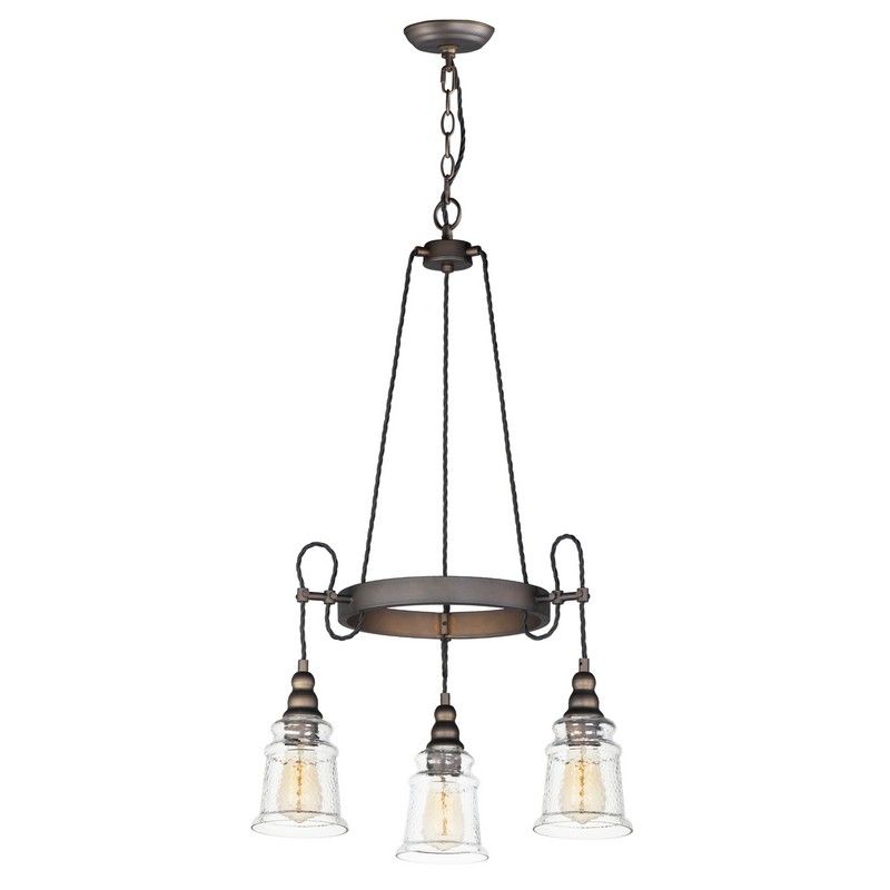 MAXIM LIGHTING 21573HMOI REVIVAL 22 3/4 INCH CEILING-MOUNTED INCANDESCENT CHANDELIER LIGHT