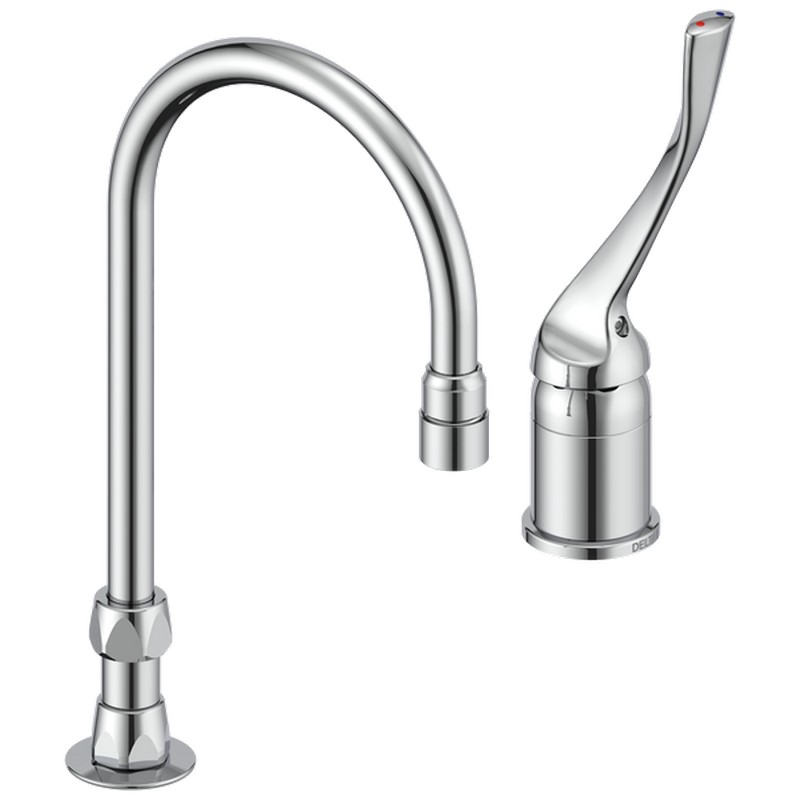 DELTA 24T2623-R4 COMMERCIAL 12 INCH TWO HOLES WIDESPREAD 1.5 GPM SINGLE LEVER HANDLE BATHROOM FAUCET - CHROME